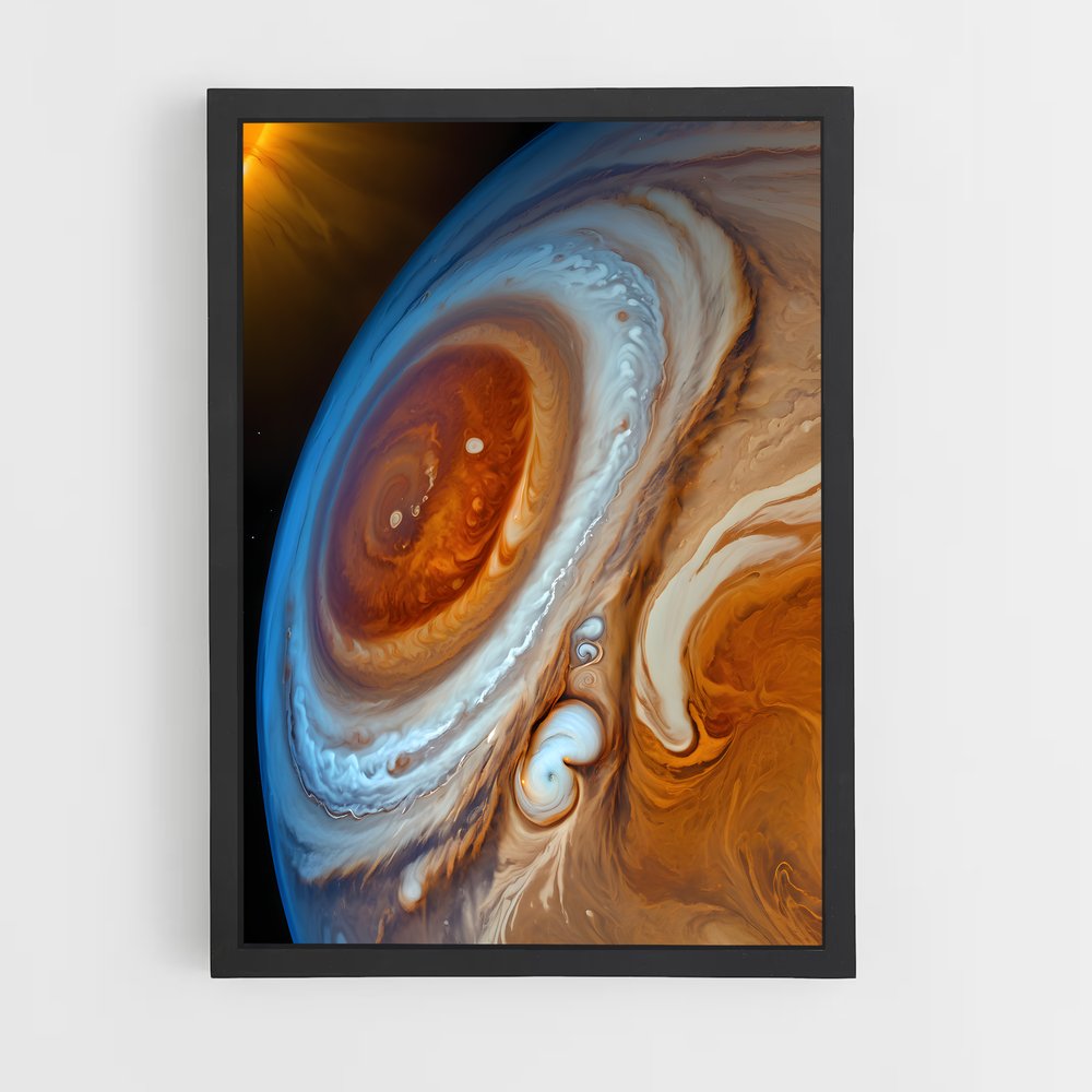 Poster Tourbillon d'Orange – affiche Système solaire (vue 2)